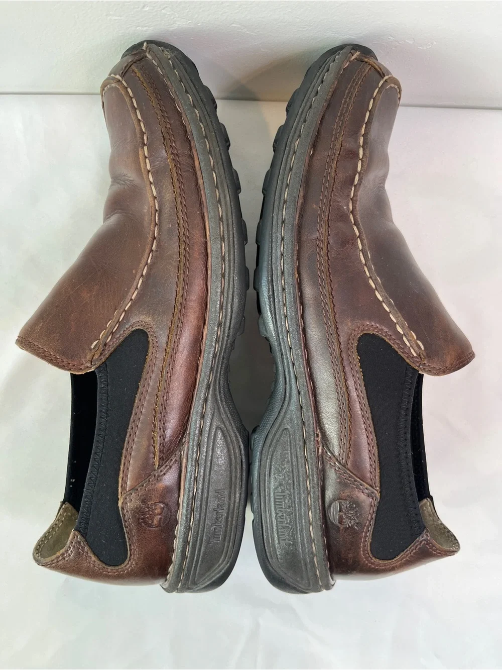 Timberland Smart Comfort Brown Leather Slip On Loafers Mens Size 10.5M 79072